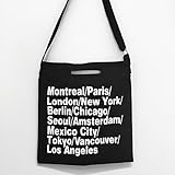 GSK™ アメリカ 英字 プリント トートバッグ (ブラック)