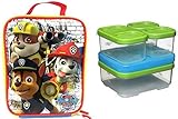 Paw Patrol Lunch Kit/Box and Rubbermaid Lunch Blox Sandwich Kit - This Bundle Includes a Total of 10