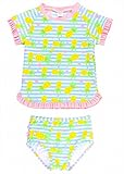 RuffleButts ラッフルバッツ ラッシュガード 水着上下セット パイナップルパラダイス(5) [並行輸入品]