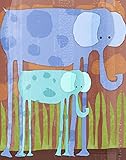 Green Leaf Art Elephants Canvas Art [並行輸入品]