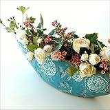 花瓶 花びん おしゃれ 口が広い デザイン フラワーベース 陶器のベース ボルLB [sik7995]