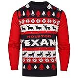 NFL Houston TexansライトアップOne Too Many醜いセーター、ミディアム