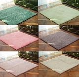 ジョイントマット 12mm 厚手 40 65 50 80 100cm 大判 ホットカーペット タイルカーペット パネルカーペット マイクロファイバー ふわふわ 洗える おしゃれ ミックスカラー シャギーラグ ラグマット カーペット 滑り止め 小さめ 正方形 ウォッシャブル 洗濯 防音 (40*40, カーキベージュ)