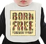 Born Free ネクタイを有する有機ビブ Medium