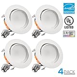 1パック/ 4 pack4-inch LEDジンバルRecessed Retrofitダウンライト、11 W ( 65 W Equiv。)、調光指向性天井照明器具、3000 K / 5000 K 4 