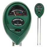 Mudder 多機能 土壌ph計 水分計 植物ライトテスター 電池不要