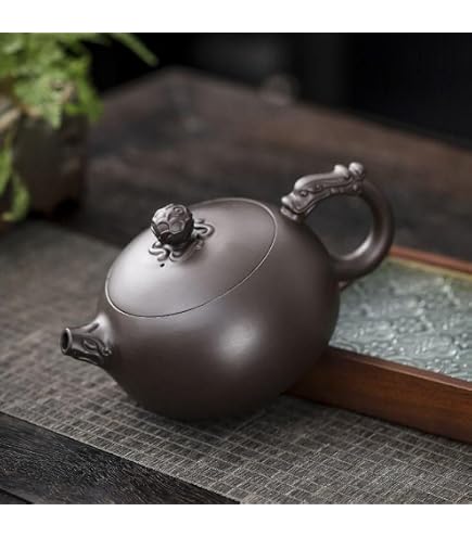 Amazon | 急須 中国茶器 400ml 大容量 紫砂急須 ギフトセット 手作り