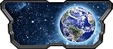 24 " Space Ship WindowインスタントView Planet Earth宇宙船# 1デカール壁ステッカー子供ベビールーム壁画ホームアート飾りグラフィックSmall