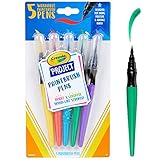 クレヨラ ウォッシャブル カラー絵筆ペン プロジェクト ペイントブラシペン 水で落とせる 5色 546205 正規品