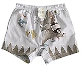 【あるこんたるこん】ベビー キッズ ジュニア トランクス ロケットディノ 男の子 パンツ ボクサー (M(120-130相当))