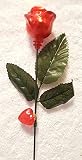 14 " Flashing Red Roses withレッドハートチャームon各ローズ~ Set of 2