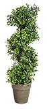 新しいクリエイティブGreenery Swirl電池式ライトUpトピアリー