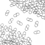 【BEAUTY PLAYER】ネックレス 留め具 S字型接続金具 シルバー 100個入り 金属 接続パーツ ネックレス接続バックル ブレスレット アクセサリー 脱着式簡単装着 ハンドメイド パーツ 手作り素材 DIY材料 手芸用品