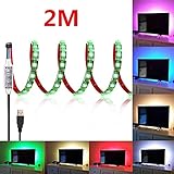 Zehui超明るい120ledsテレビUSBポートSMD 5050 LEDストリップライトブラックPCB RGBカラー変更ライトキットforフラット画面HDTV LEDデスクトップPCモニタ2 M