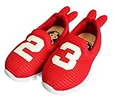 【ノーブランド品】うさ耳が付いた可愛いベビーシューズ 男の子 女の子 全3色 サイズ15cm (レッド(15cm))