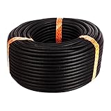 TOOGOO (R) 50 ft 1 /2インチ分割ルームワイヤコンジットポリエチレンチューブブラックカラースリーブチューブ