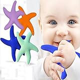 Newsfana Starfish Teeth rubber silicone Sensory Teether Activity Toy (Color random) [並行輸入品]