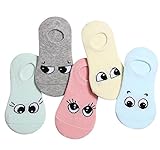 5ペア、1-3Yかわいいソックスセット、幼児ソックス[アイズ]カラフルソックス