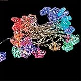 Infabe ハロウィン LED LEDライト 飾りスター クリスマス ホームパーティー LEDストリングライト クラウン形の装飾 雰囲気作り クリスマス飾り 電飾 電球 電池 ルミネーション かわい