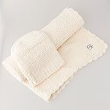 カシウエア / kashwere ベビーブランケット 単色＆キャップ（カラー：creme）[並行輸入品]