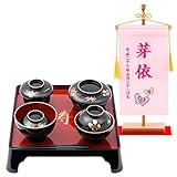 FUN fun (ファンファン） お食い初め 食器セット 食器 女の子 6点 名前旗 ピンクセット