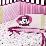 Tiddliwinks Mod Minnie Mouse Crib Bumper by Tiddliwinks [並行輸入品]