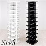 大容量 回転式 マルチ 10段 タワーラック ノア Noah ホワイト