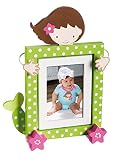 My Evergreen MEG9BF130 Mermaid Kingdom Wooden Swivel Frame, Green/Pink [並行輸入品]