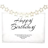 Amazon 誕生日 飾り付け ナチュラルでおしゃれ タペストリー Happy Birthday 飾り シンプル パーティーグッズ おもちゃ