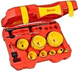 Starrett KDP12061-N 18 Piece Fastcut Bi-Metal Plumbers Hole Saw Kit by Starrett