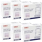 For Okidata 420 / 421 / 490 / 491 – ブラック42377801リボン6パックby Dataproducts