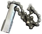 ESCO (エスコ) オイルフィルターレンチ EA604AL-4 差込角:3/8インチ×適合径:30/125mm チェーン式 1個 1セット