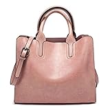 (ル・セリジエ) レディース 3way シンプル ハンド バッグ ショルダー バック 小さめ 通勤 レザー 斜めがけ (ピンク)