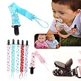 Nice Days（ナイス　ディズ）　ベビー用おしゃぶりホルダー　落とすのを防止　六色選べる (ライトブルー)