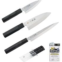 Amazon | 貝印 関孫六 金寿 ST 和包丁セット アジ切105mm + 出刃包丁