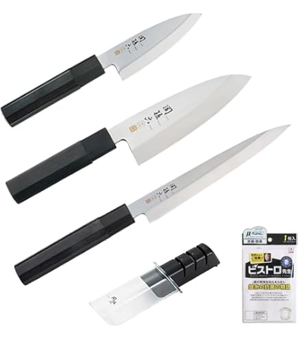Amazon｜濃州孫六作和包丁3点セット HG1902｜包丁セット オンライン通販