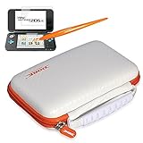 Nintendo New 2DS ll For Hard Pouch Compact Odor Remove New Nintendo 2DS ll Compatible Case Protective Cover Nintendo bideoge-mukonso-ru Storage Case New 2DS ll, NEW3DS X-Large, NEW3DS LL, 3DS XL, 3DS LL, (Orange&white)