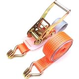 ベストアンサー ラチェット式ラッシングベルト フック 固定側1m 巻側3m 破断荷重4.0ton ベルト幅50mm