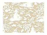 York Wallcoverings AP7416SMP Silhouettes Asian Scenic Toile Wallpaper Memo Sample, 8-Inch x 10-Inch 