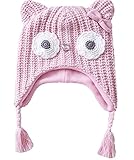 (ラボーグ)La Vogue キッズ ニット帽 毛糸 ニットキャップ ワッチ帽子 子ども ベビー赤ちゃん 耳あて帽子 春秋冬 出産祝い 可愛い ふくろう あったかい L
