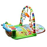 Wishtime 赤ちゃんのおもちゃシリーズ 4WAY ピアノ付きプレイマット 0歳から HE16001