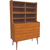 arne 食器棚 ガラス扉 幅88 高さ141 奥行39 引き戸 キャビネット カップボード完成品 日本製 aster 900HGガラスチェスト 北欧モデル チーク