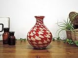 フラワーベース レッド S 花器 花瓶 赤 ガラス シンプル アンティーク おしゃれ インテリア モダン 北欧 アジアン雑貨