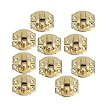 SODIAL 黄色のミニテンションロックバックル　スナップ閉鎖　キャビネット引き出しの為