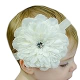 miugle赤ちゃん洗礼ヘッドバンドベビー女の子洗礼式ヘッドバンドwith Bows