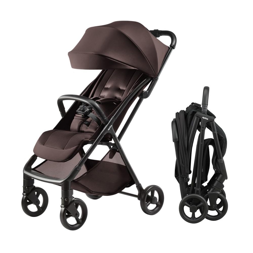 Aprica(アップリカ) B型ベビーカー ヴィット AB トフィーブラウン 2239505 | 6か月~48か月まで,4歳まで使えるゆったりシート,素早く開閉,快適シート,簡単乗せおろし,Viit AB,2026年モデル