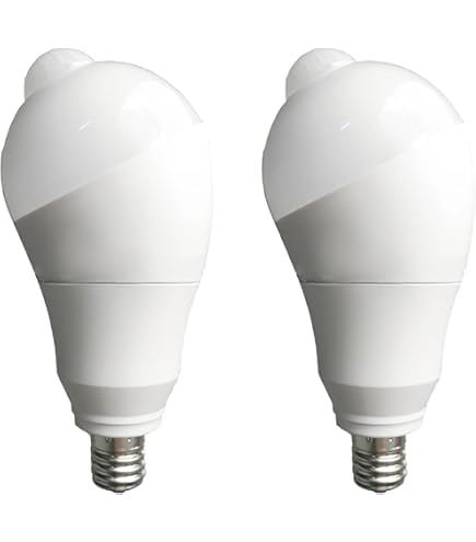 Amazon | LED電球 人感センサー付 明暗センサー 斜め 自動点灯/消灯