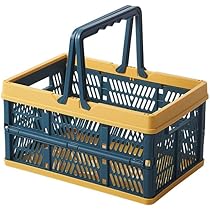 Neighborhood folding basket 収納 カゴ FOLDING BASKET / SILVER