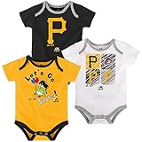 Pittsburgh Piratesベビー/幼児Go Team 3 Piece Creeper Set ブラック