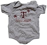 Texas A & M AggiesグレーBaby / Infant Star Onesie 0 – 3 Months